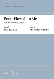 For a Breath of Ecstasy: 2. Peace Flows Into Me SATB choral sheet music cover Thumbnail